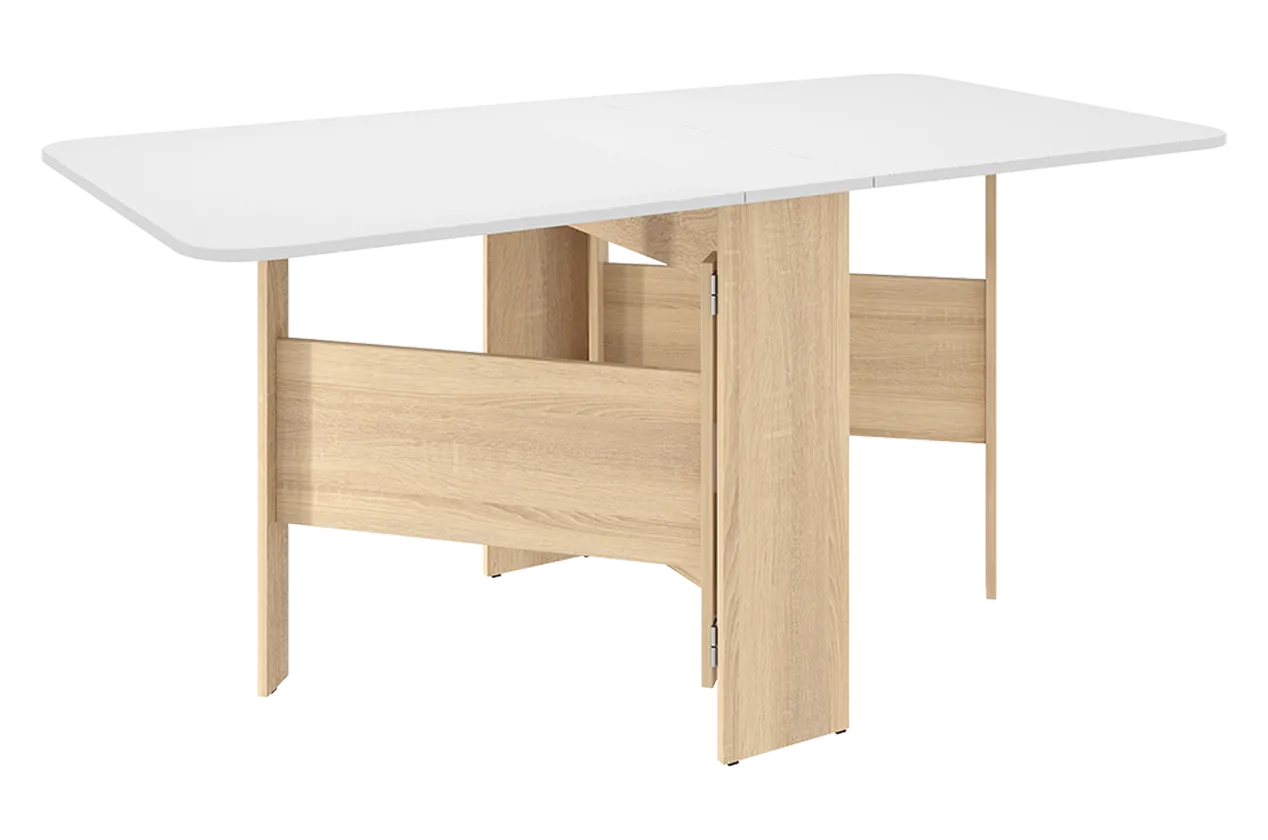 Стол-книжка раскладной Мечта 2 (дуб сонома/белый) в Междуреченском - mezhdurechenskij.mebel-tymen.ru | фото