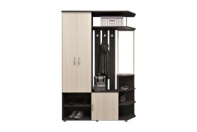 Прихожая Домино венге/дуб млечный в Междуреченском - mezhdurechenskij.mebel-tymen.ru | фото