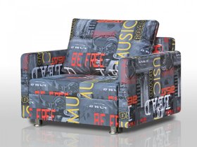 Кресло-кровать Реал 80 с подлокотниками мьюзик в Междуреченском - mezhdurechenskij.mebel-tymen.ru | фото