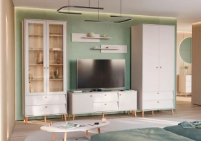 АФИНА Гостиная №1, ЛДСП Кашемир серый в Междуреченском - mezhdurechenskij.mebel-tymen.ru | фото