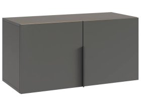 Антресоль двухдверная L800 Баско графит в Междуреченском - mezhdurechenskij.mebel-tymen.ru | фото