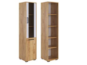 Стеллаж Лайт-2 дуб крафт золотой/белый в Междуреченском - mezhdurechenskij.mebel-tymen.ru | фото