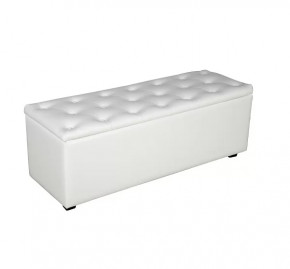 Банкетка Монако-2 (белый) в Междуреченском - mezhdurechenskij.mebel-tymen.ru | фото