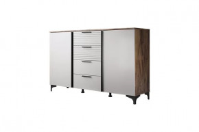 Брента Комод 4 ящика 2 двери Жемчуг в Междуреченском - mezhdurechenskij.mebel-tymen.ru | фото