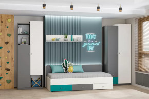 Детская Клео ОК-1, графит, миндаль, океан Диал в Междуреченском - mezhdurechenskij.mebel-tymen.ru | фото