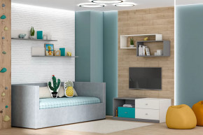 Детская Клео ОК-6, графит, миндаль, океан Диал в Междуреченском - mezhdurechenskij.mebel-tymen.ru | фото