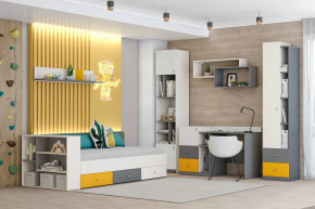 Детская Клео С-2, графит, миндаль, солнечный Диал в Междуреченском - mezhdurechenskij.mebel-tymen.ru | фото