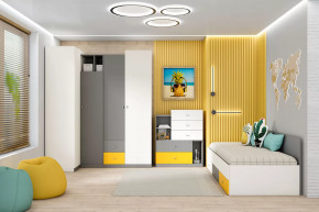 Детская Клео С-3, графит, миндаль, солнечный Диал в Междуреченском - mezhdurechenskij.mebel-tymen.ru | фото