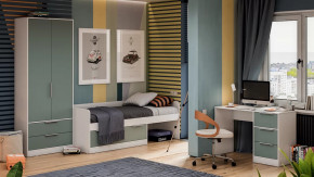 Детская «Марли» Белый, Серо-голубой в Междуреченском - mezhdurechenskij.mebel-tymen.ru | фото