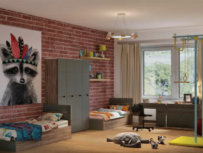 Детская Наоми графит нубук в Междуреченском - mezhdurechenskij.mebel-tymen.ru | фото