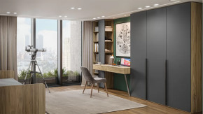 Детская «Порто» Яблоня Беллуно, Графит софт в Междуреченском - mezhdurechenskij.mebel-tymen.ru | фото