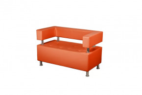 Диван 2-х местный Рейли (оранжевый) в Междуреченском - mezhdurechenskij.mebel-tymen.ru | фото
