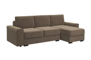 Диван-кровать угловой "Леон" серо-бежевый в Междуреченском - mezhdurechenskij.mebel-tymen.ru | фото