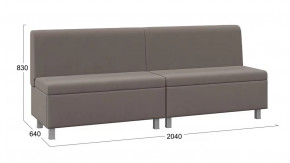 Диван прямой «Каир» ГН №3 Исп.2 Велюр Camaro 05 (мокко) в Междуреченском - mezhdurechenskij.mebel-tymen.ru | фото