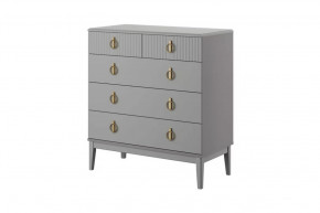 Фарго Комод 5 ящиков 890 Антрацит в Междуреченском - mezhdurechenskij.mebel-tymen.ru | фото