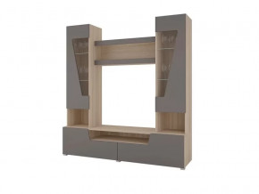 Гостиная Анталия 2 Сонома - Графит софт в Междуреченском - mezhdurechenskij.mebel-tymen.ru | фото