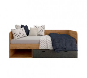 GRACE кровать LOZ90 (Дуб наварра/Графит) в Междуреченском - mezhdurechenskij.mebel-tymen.ru | фото