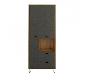 GRACE шкаф REG2D2S (Дуб наварра/Графит) в Междуреченском - mezhdurechenskij.mebel-tymen.ru | фото