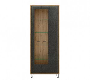 GRACE шкаф REG2W (Дуб наварра/Графит) в Междуреченском - mezhdurechenskij.mebel-tymen.ru | фото