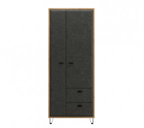 GRACE шкаф SZF2D2S (Дуб наварра/Графит) в Междуреченском - mezhdurechenskij.mebel-tymen.ru | фото