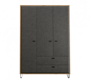 GRACE шкаф SZF3D2S (Дуб наварра/Графит) в Междуреченском - mezhdurechenskij.mebel-tymen.ru | фото