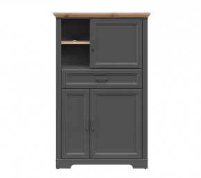 JASMIN шкаф REG3D1S (Графит/ Дуб артизан) в Междуреченском - mezhdurechenskij.mebel-tymen.ru | фото