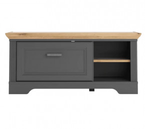 JASMIN тумба KOM1S (Графит/ Дуб артизан ) в Междуреченском - mezhdurechenskij.mebel-tymen.ru | фото