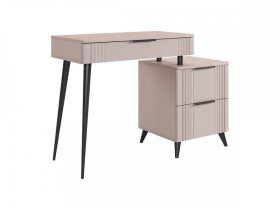 Туалетный столик (без зеркала) Катрин кашемир/фрапучино матовый в Междуреченском - mezhdurechenskij.mebel-tymen.ru | фото