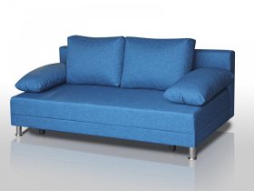 Диван Комфорт без подлокотников 4 подушки denim в Междуреченском - mezhdurechenskij.mebel-tymen.ru | фото