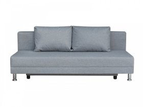 Диван Комфорт Лайт без подлокотников 2 подушки грей в Междуреченском - mezhdurechenskij.mebel-tymen.ru | фото