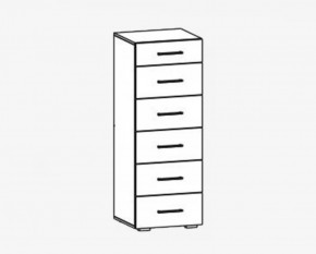 Комод 6 ящиков "Фиеста" №15 в Междуреченском - mezhdurechenskij.mebel-tymen.ru | фото