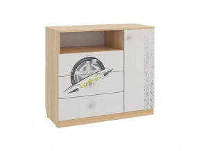 Комод Форсаж дуб сонома/белый в Междуреченском - mezhdurechenskij.mebel-tymen.ru | фото