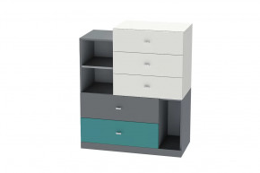 Комод Клео К-1, графит, миндаль, океан Диал в Междуреченском - mezhdurechenskij.mebel-tymen.ru | фото