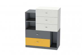 Комод Клео К-1, графит, миндаль, солнечный Диал в Междуреченском - mezhdurechenskij.mebel-tymen.ru | фото