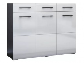 Комод Ненси Венге-Белый глянец в Междуреченском - mezhdurechenskij.mebel-tymen.ru | фото