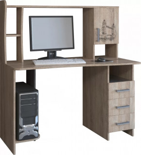 Компьютерный стол КЛ №6.4 Дуб баррик в Междуреченском - mezhdurechenskij.mebel-tymen.ru | фото