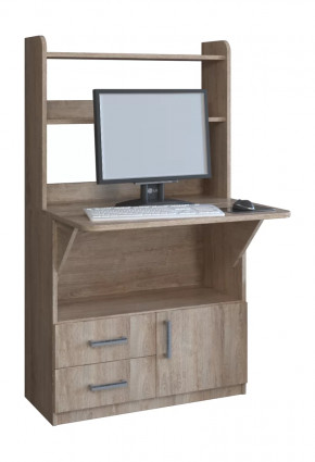 Компьютерный стол СП-1 Дуб баррик в Междуреченском - mezhdurechenskij.mebel-tymen.ru | фото