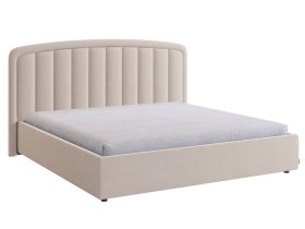 Кровать с подъемным механизмом Сиена 2 180х200 см крем (велюр) в Междуреченском - mezhdurechenskij.mebel-tymen.ru | фото