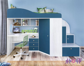 Кровать-чердак Кадет-1 Ярофф в Междуреченском - mezhdurechenskij.mebel-tymen.ru | фото