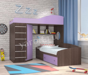 Кровать-чердак Кадет 2 с металлической лестницей Ярофф в Междуреченском - mezhdurechenskij.mebel-tymen.ru | фото