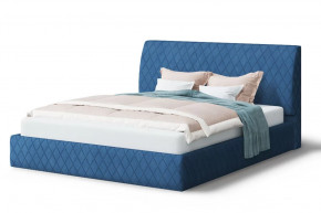 Кровать Хилтон, 2000*1800 мм, синий в Междуреченском - mezhdurechenskij.mebel-tymen.ru | фото