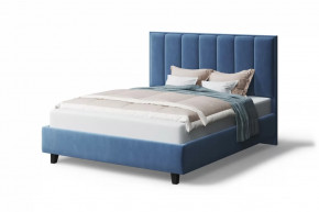 Кровать Лина, 1600*2000 мм, на опорах, синий в Междуреченском - mezhdurechenskij.mebel-tymen.ru | фото