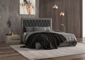 Кровать Мартина с пуговицами 1600 в Междуреченском - mezhdurechenskij.mebel-tymen.ru | фото