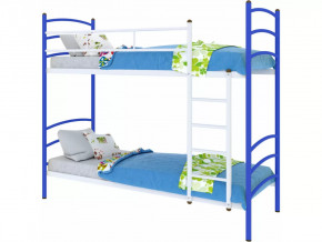 Кровать Милана duo синяя в Междуреченском - mezhdurechenskij.mebel-tymen.ru | фото