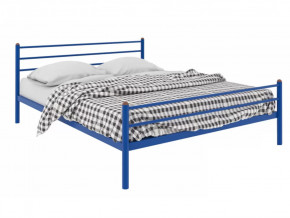 Кровать Милана Plus синяя в Междуреченском - mezhdurechenskij.mebel-tymen.ru | фото