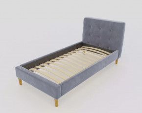 Кровать Пайли 900 Серый в Междуреченском - mezhdurechenskij.mebel-tymen.ru | фото