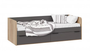 Кровать «Порто» Яблоня Беллуно, Графит софт в Междуреченском - mezhdurechenskij.mebel-tymen.ru | фото