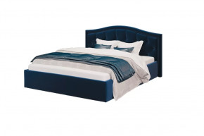 Кровать Стелла, 1600*2000 мм, велюр NEO 27, синий в Междуреченском - mezhdurechenskij.mebel-tymen.ru | фото