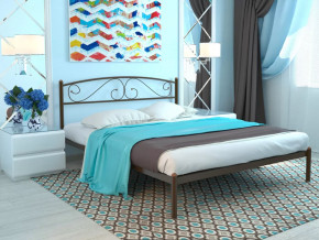 Кровать Вероника коричневая в Междуреченском - mezhdurechenskij.mebel-tymen.ru | фото