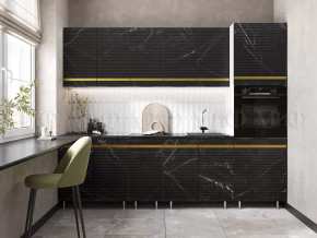 Кухня Милена 2,6м (Мрамор Блэк софт (Антарес)) в Междуреченском - mezhdurechenskij.mebel-tymen.ru | фото
